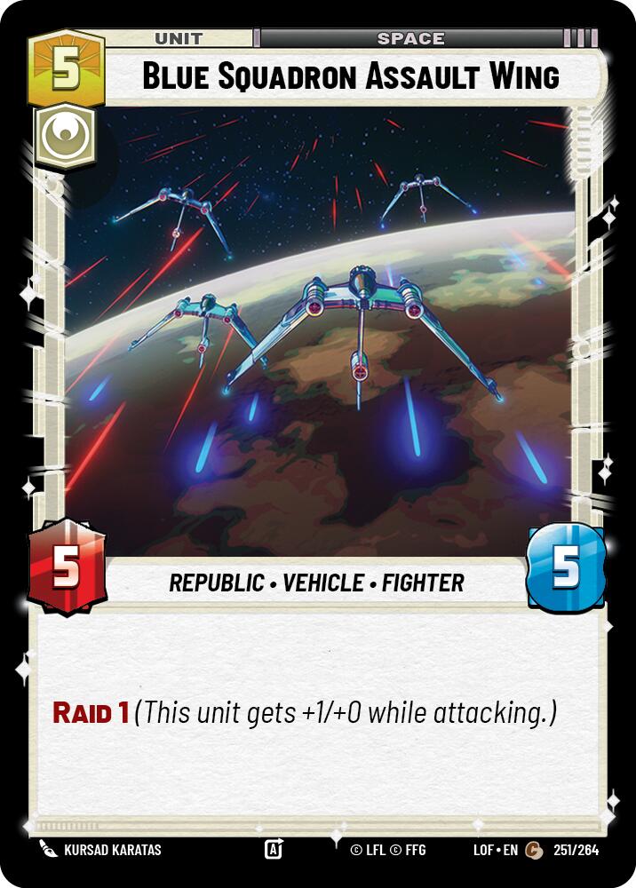 Blue Squadron Assault Wing (251/264) (251/264) [Legends of the Force] | Eastridge Sports Cards & Games