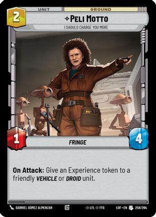Peli Motto - I Should Charge You More (258/264) - Legends of the Force