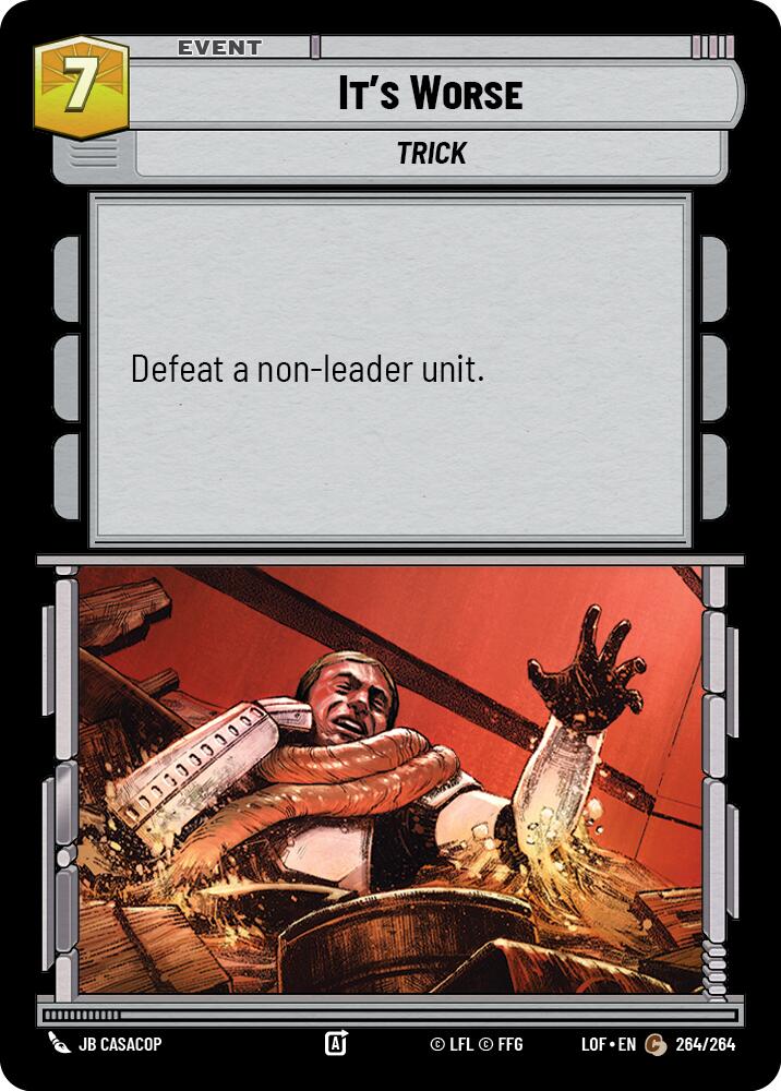 It's Worse (264/264) (264/264) [Legends of the Force] | Eastridge Sports Cards & Games