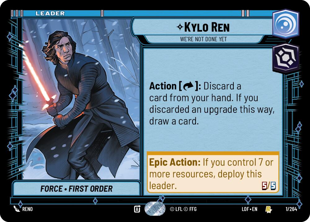 Kylo Ren - We're Not Done Yet (001/264) (001/264) [Legends of the Force] | Eastridge Sports Cards & Games
