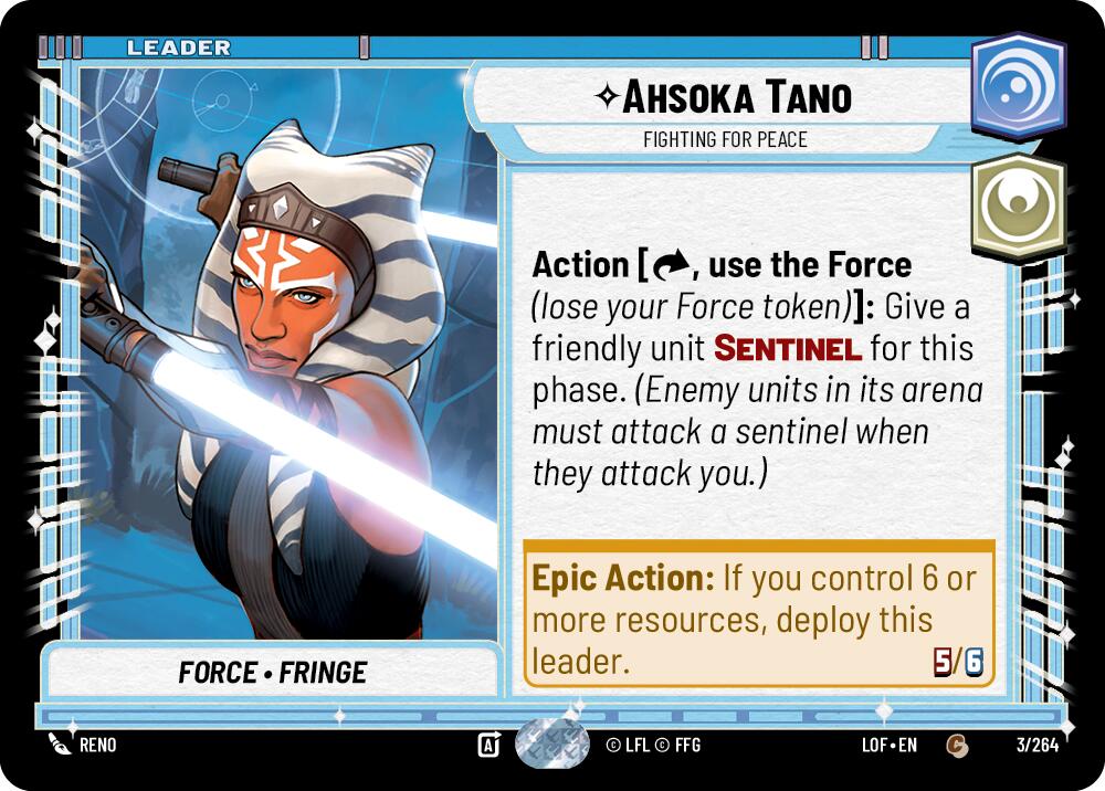 Ahsoka Tano - Fighting For Peace (003/264) (003/264) [Legends of the Force] | Eastridge Sports Cards & Games