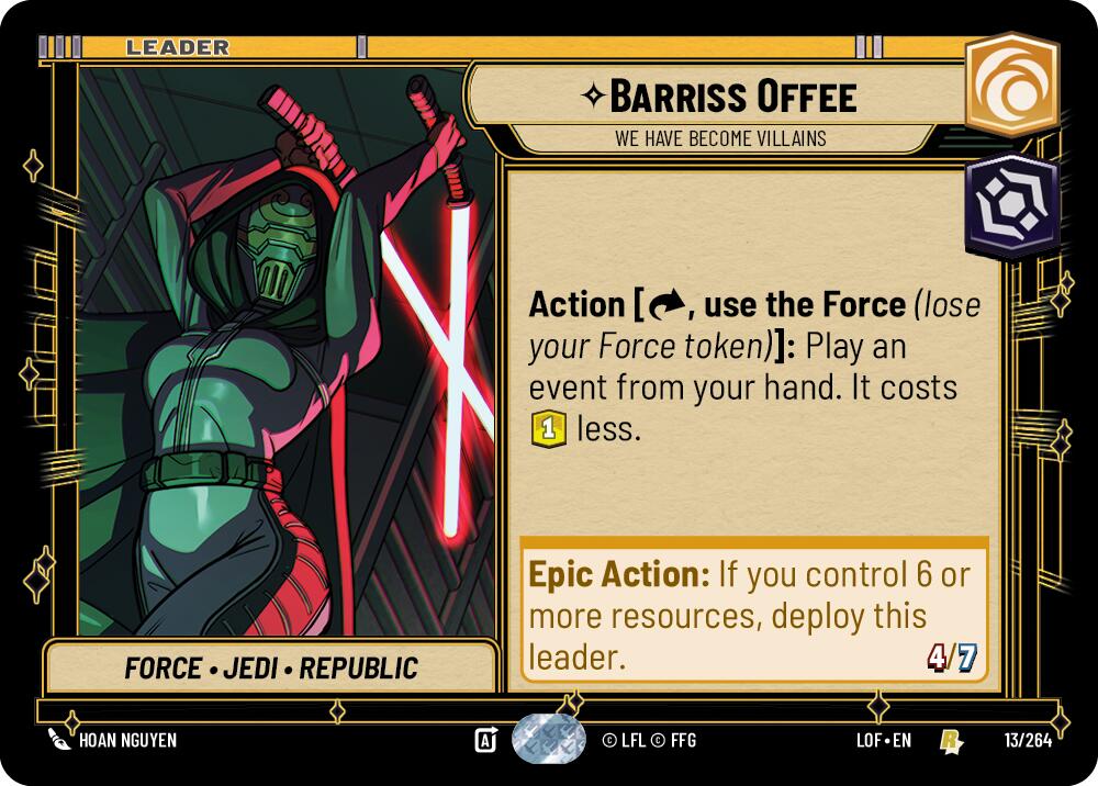 Barriss Offee - We Have Become Villains (013/264) (013/264) [Legends of the Force] | Eastridge Sports Cards & Games