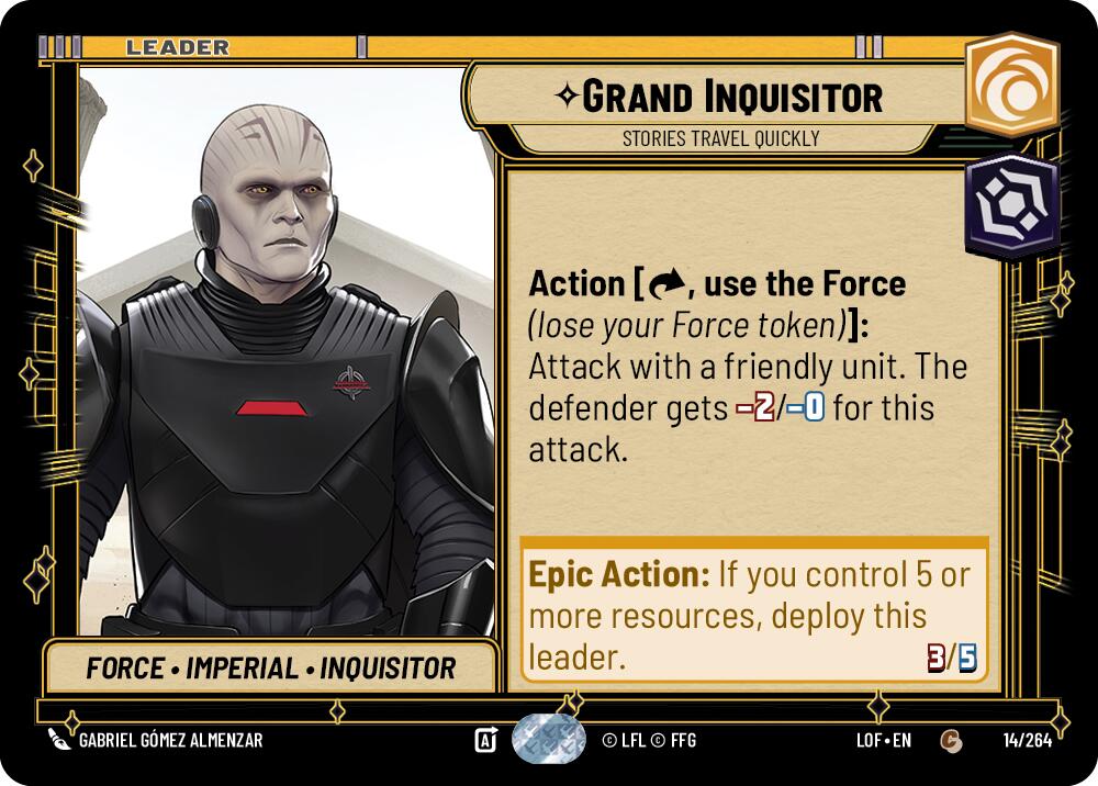 Grand Inquisitor - Stories Travel Quickly (014/264) (014/264) [Legends of the Force] | Eastridge Sports Cards & Games