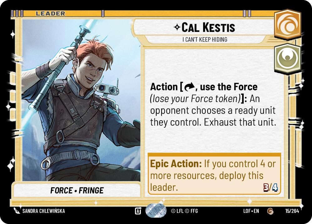 Cal Kestis - I Can't Keep Hiding (015/264) (015/264) [Legends of the Force] | Eastridge Sports Cards & Games