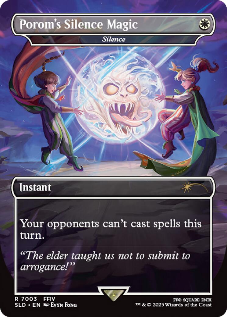 Porom's Silence Magic - Silence (Rainbow Foil) [Secret Lair Drop Series] | Eastridge Sports Cards & Games