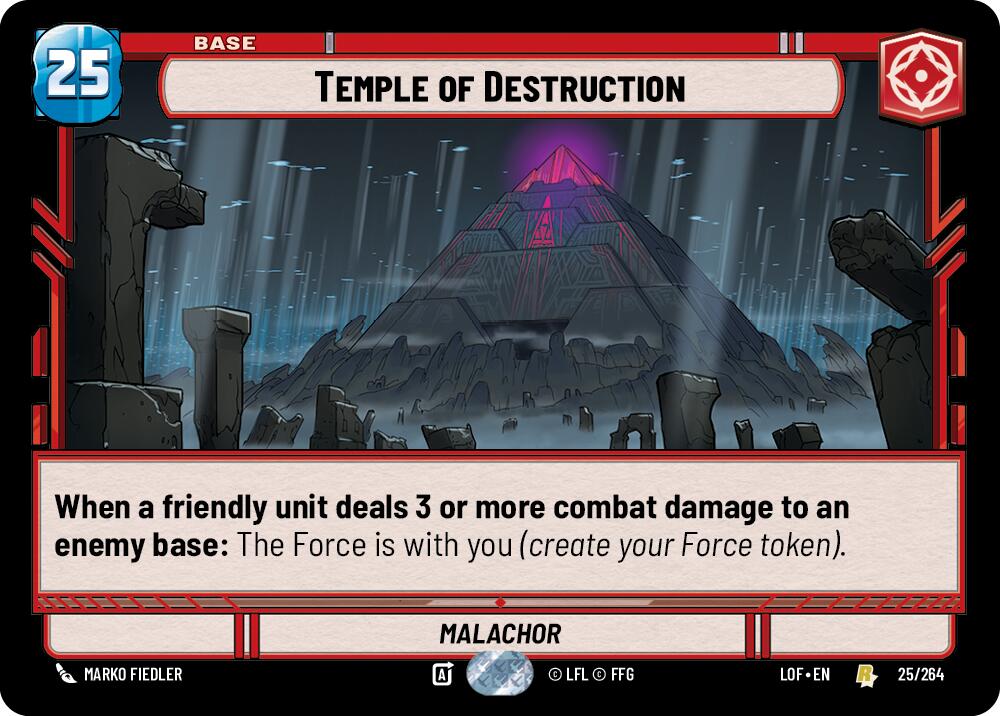 Temple of Destruction (025/264) (025/264) [Legends of the Force] | Eastridge Sports Cards & Games