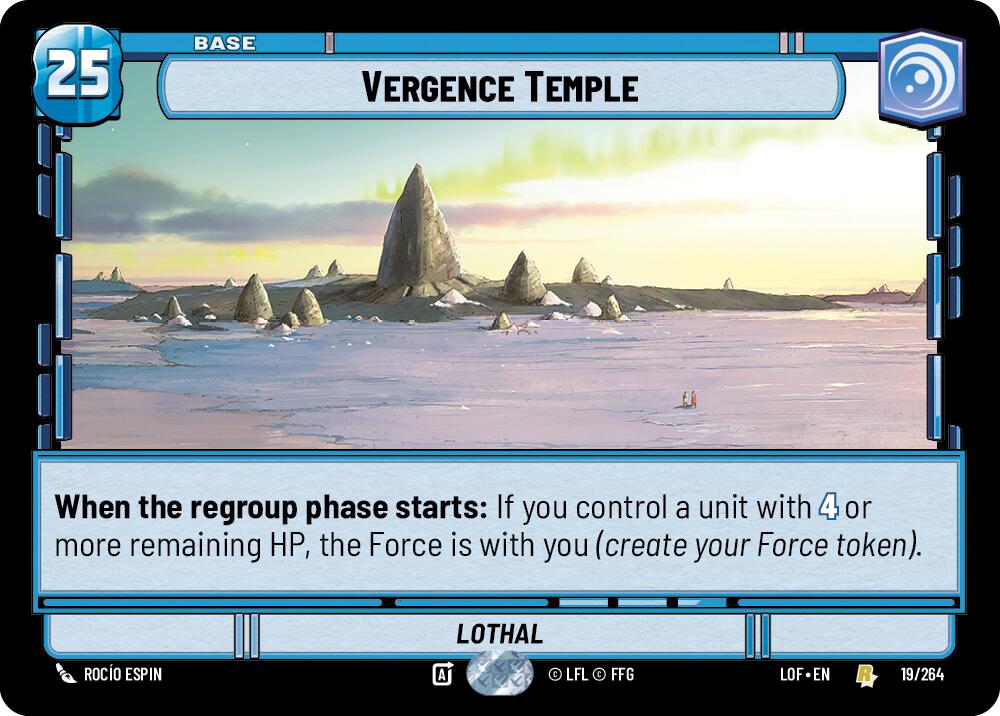Vergence Temple (019/264) (019/264) [Legends of the Force] | Eastridge Sports Cards & Games