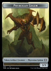 Phyrexian Mite (011) // Phyrexian Golem Double-Sided Token [Phyrexia: All Will Be One Tokens] | Eastridge Sports Cards & Games