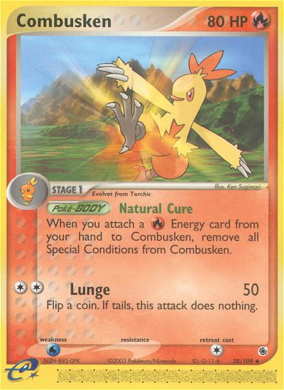 Combusken (28/109) [EX: Ruby & Sapphire] | Eastridge Sports Cards & Games