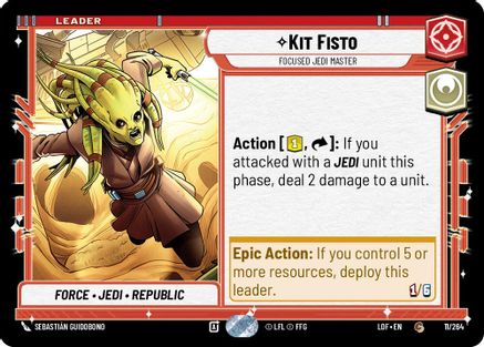 Kit Fisto - Focused Jedi Master (011/264) - Legends of the Force