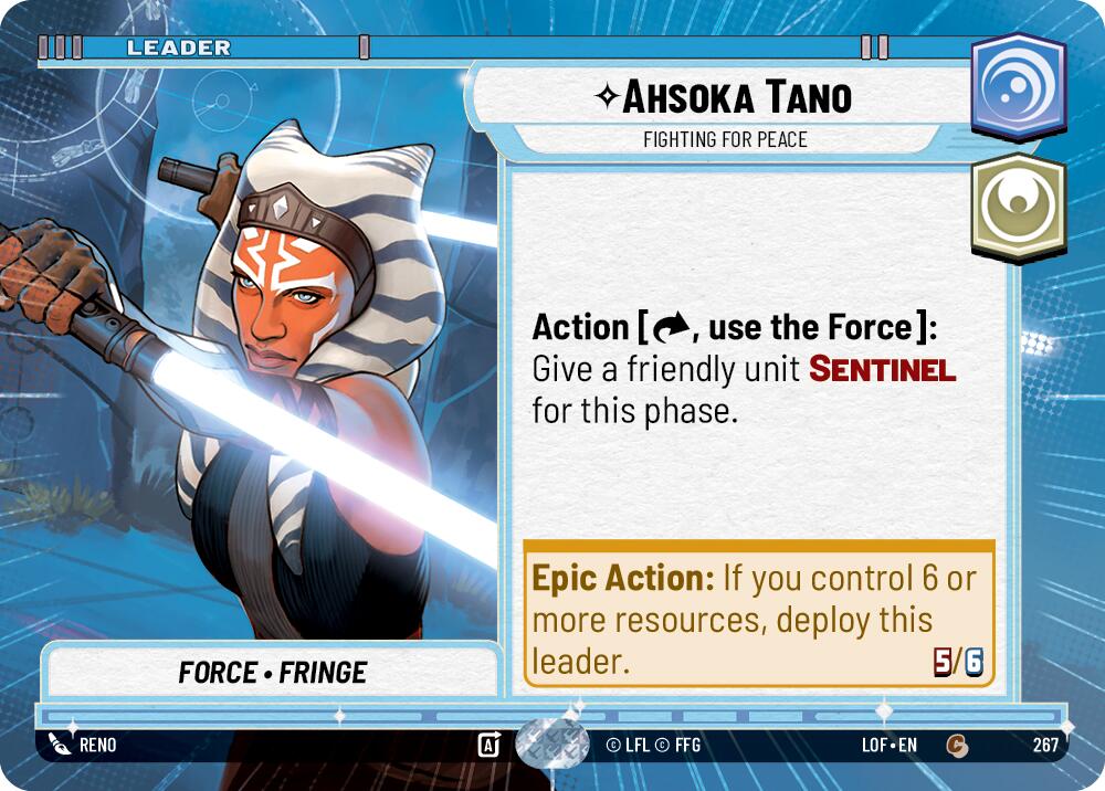Ahsoka Tano - Fighting For Peace (267) (Hyperspace) (267) [Legends of the Force] | Eastridge Sports Cards & Games