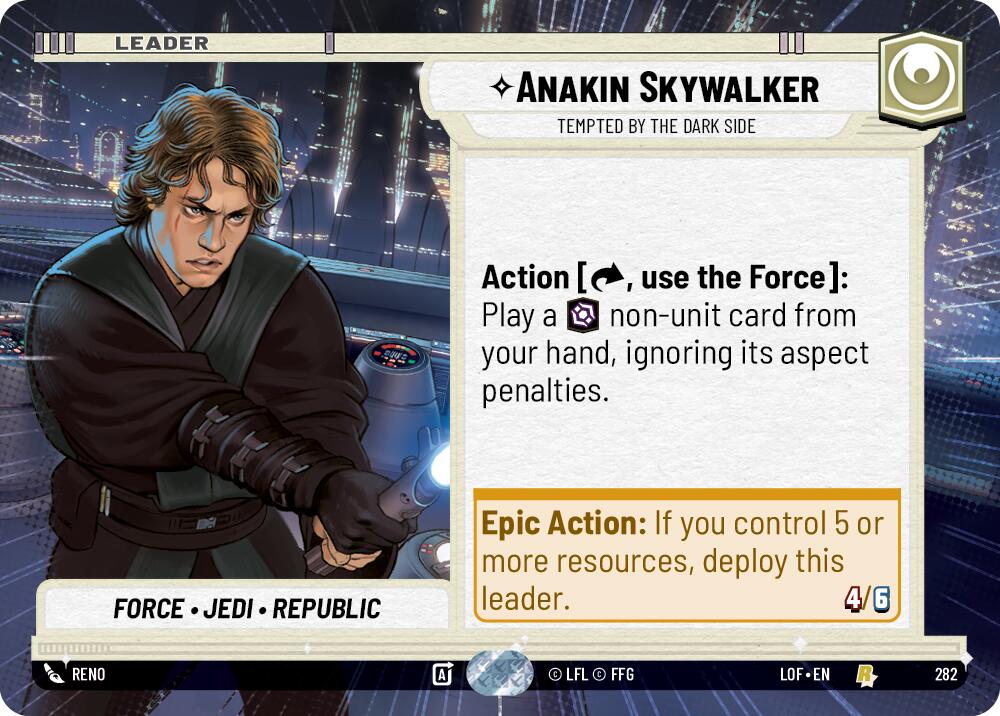 Anakin Skywalker - Tempted by the Dark Side (282) (Hyperspace) (282) [Legends of the Force] | Eastridge Sports Cards & Games