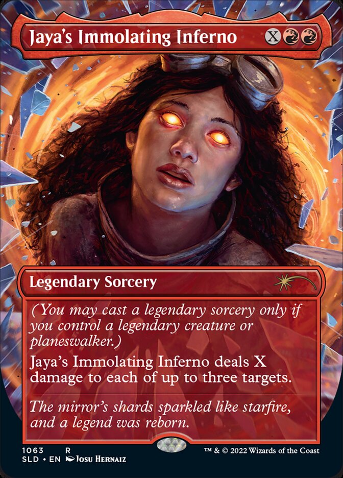 Jaya's Immolating Inferno (Borderless) [Secret Lair Drop Series] | Eastridge Sports Cards & Games