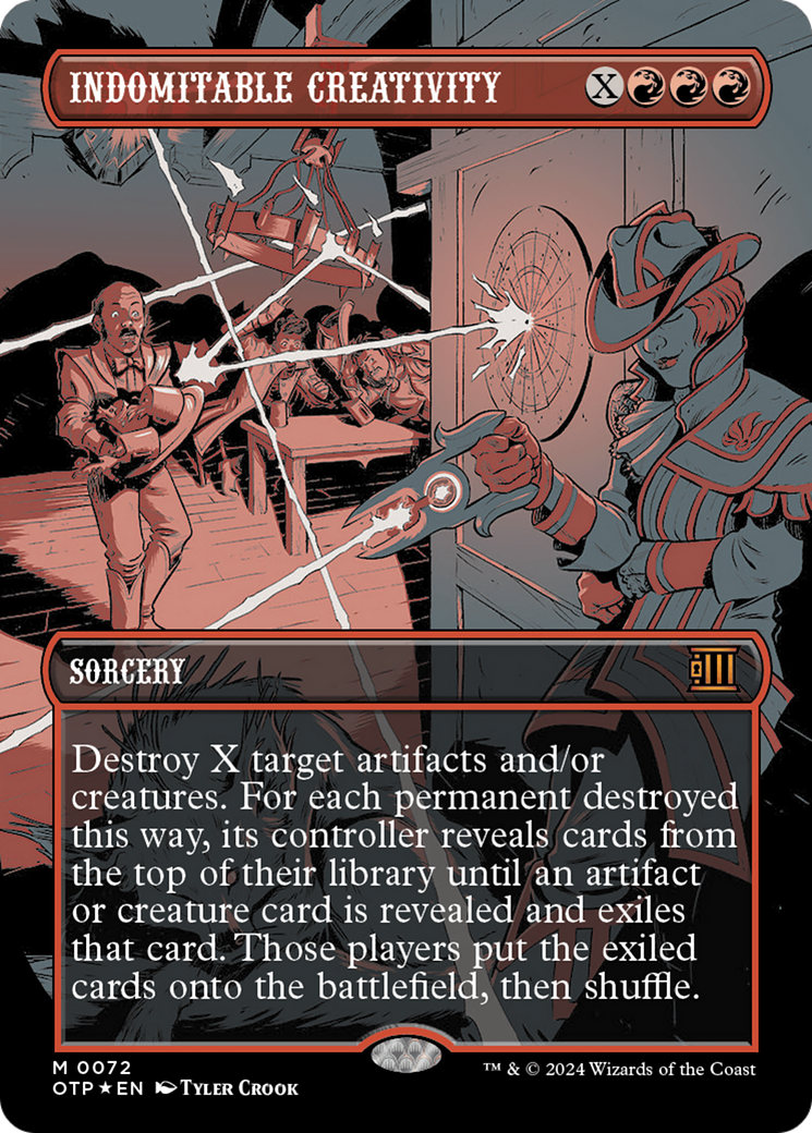 Indomitable Creativity (Textured Foil) [Outlaws of Thunder Junction: Breaking News] | Eastridge Sports Cards & Games