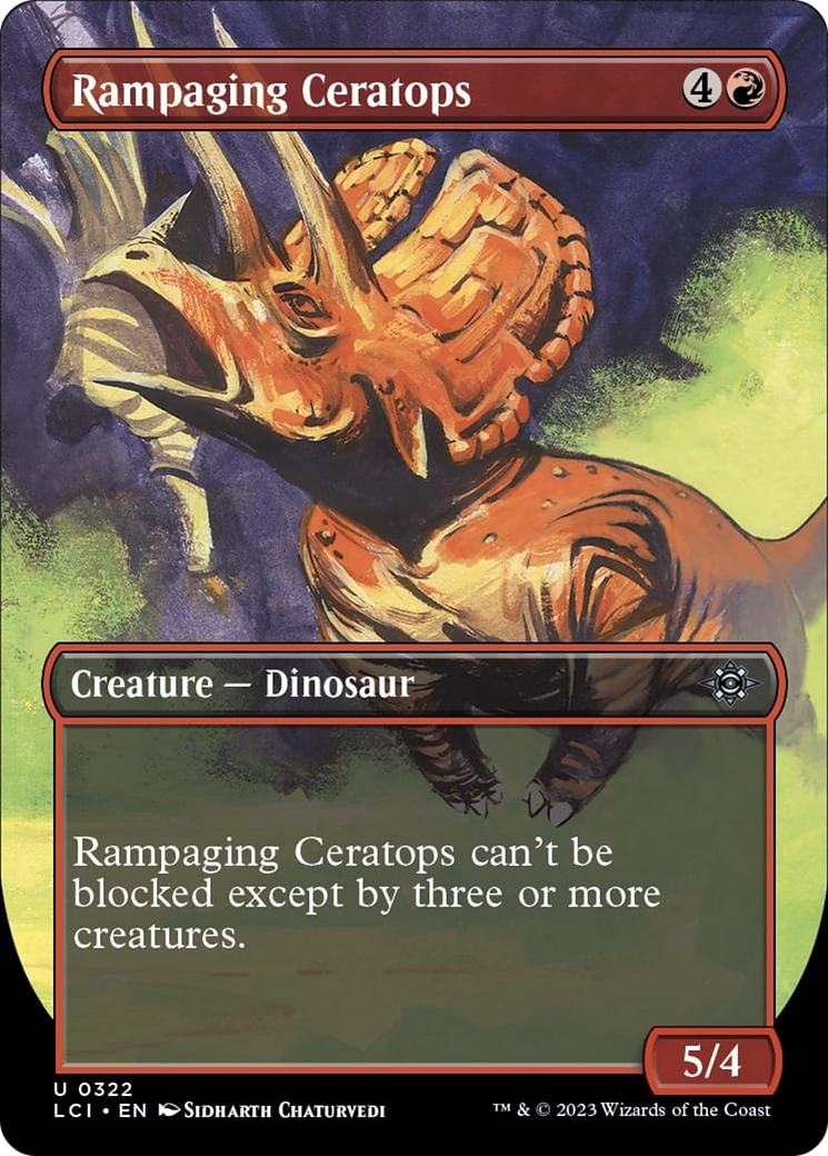Rampaging Ceratops (Borderless) [The Lost Caverns of Ixalan] | Eastridge Sports Cards & Games