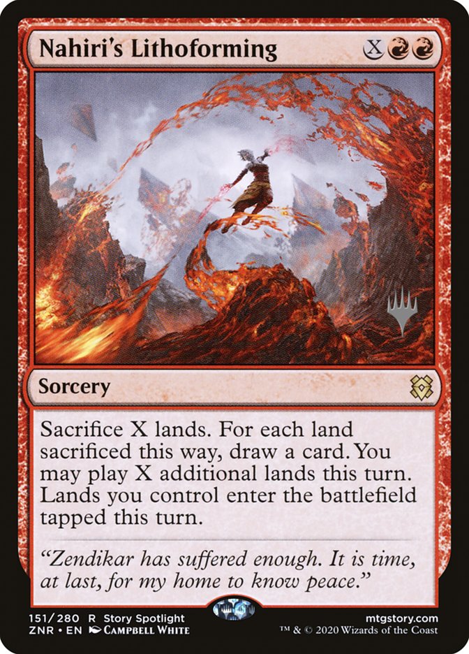 Nahiri's Lithoforming (Promo Pack) [Zendikar Rising Promos] | Eastridge Sports Cards & Games