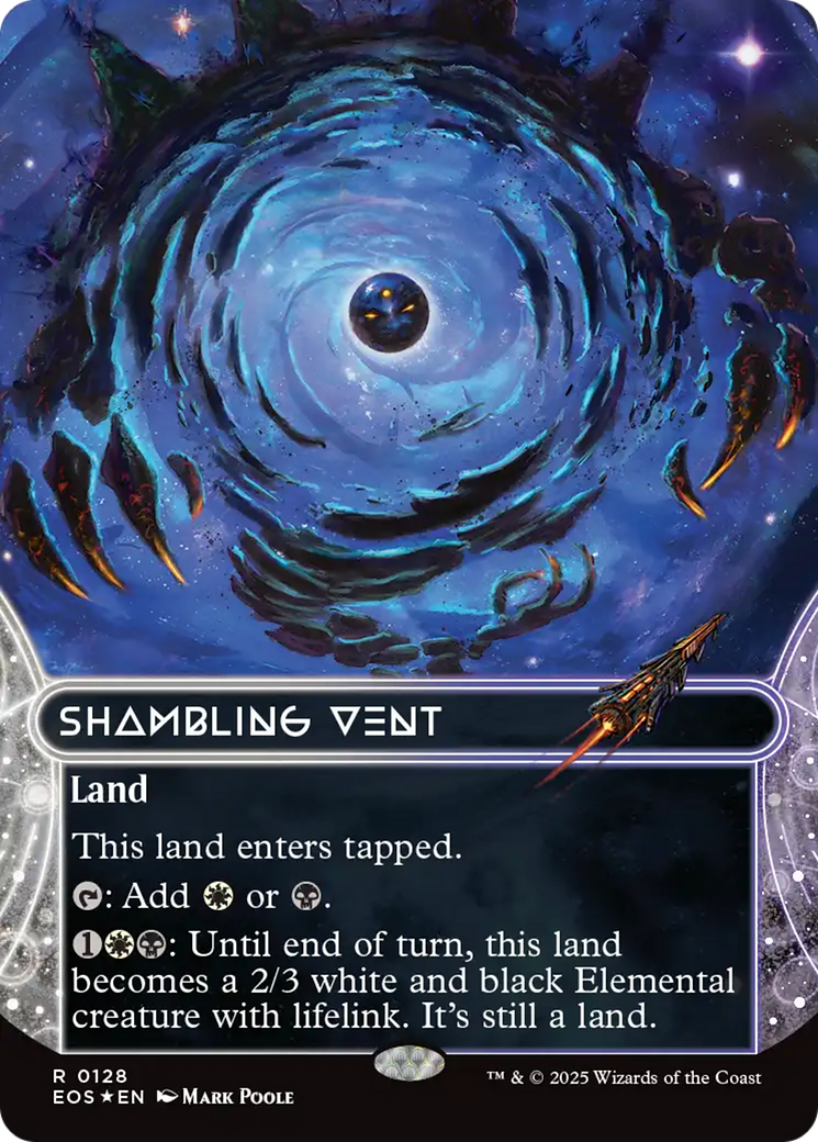 Shambling Vent (0128) (Borderless) (Galaxy Foil) [Edge of Eternities: Stellar Sights] | Eastridge Sports Cards & Games