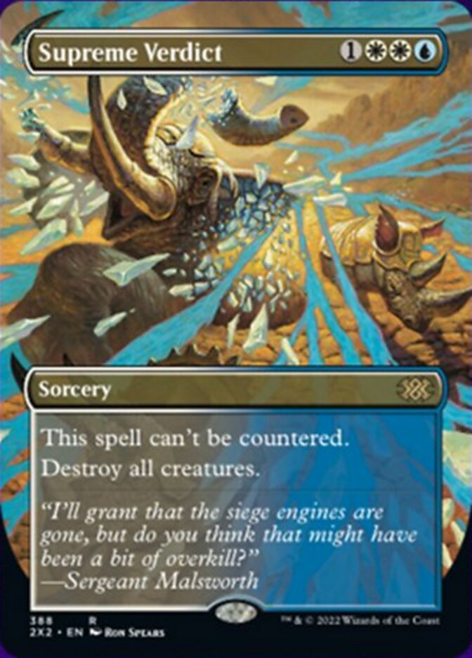Supreme Verdict (Borderless Alternate Art) [Double Masters 2022] | Eastridge Sports Cards & Games