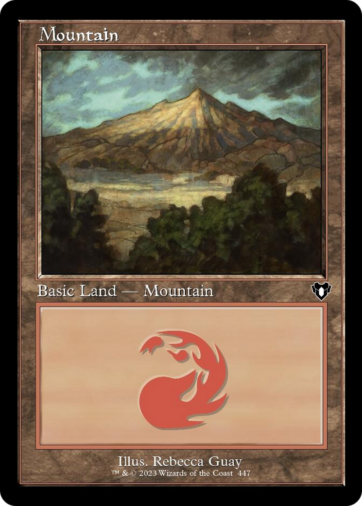 Mountain (447) (Retro) [Commander Masters] | Eastridge Sports Cards & Games