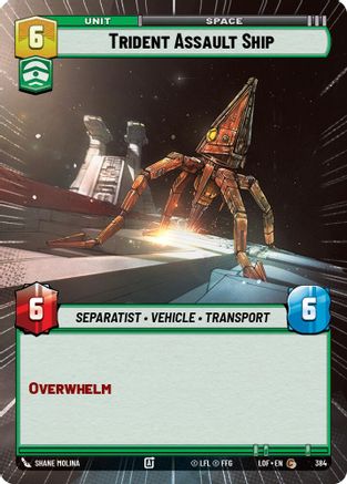Trident Assault Ship (Hyperspace) (384) - Legends of the Force