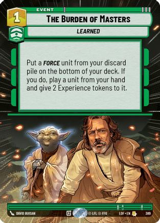 The Burden of Masters (Hyperspace) (389) - Legends of the Force