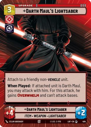 Darth Maul's Lightsaber (Hyperspace) (404) - Legends of the Force