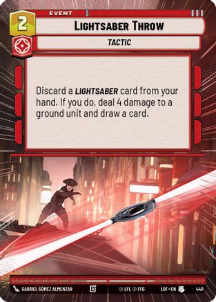 Lightsaber Throw (Hyperspace) (440) - Legends of the Force