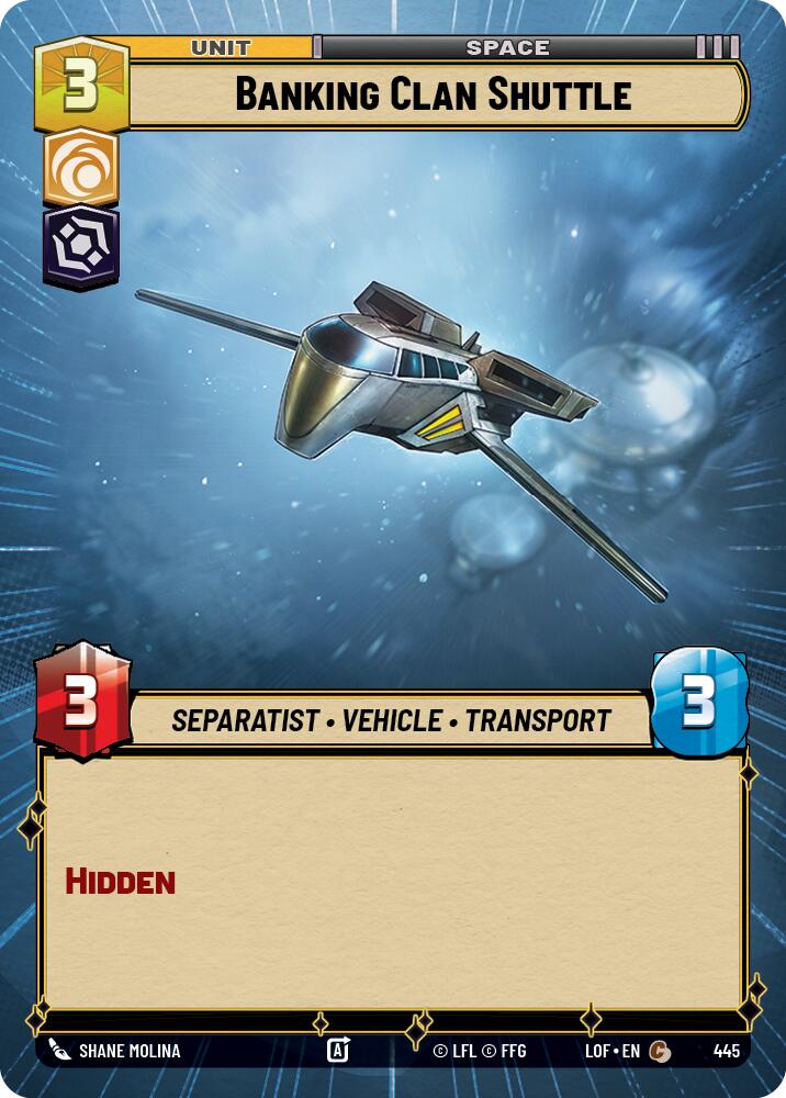 Banking Clan Shuttle (445) (Hyperspace) (445) [Legends of the Force] | Eastridge Sports Cards & Games