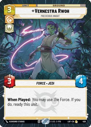 Vernestra Rwoh - Precocious Knight (Hyperspace) (459) - Legends of the Force