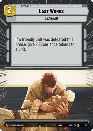 Last Words (Hyperspace) (527) - Legends of the Force