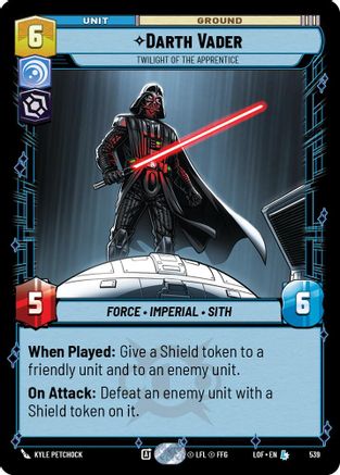 Darth Vader - Twilight of the Apprentice (Foil) (539) - Legends of the Force Foil