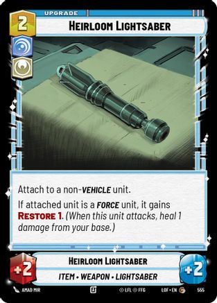 Heirloom Lightsaber (Foil) (555) - Legends of the Force Foil