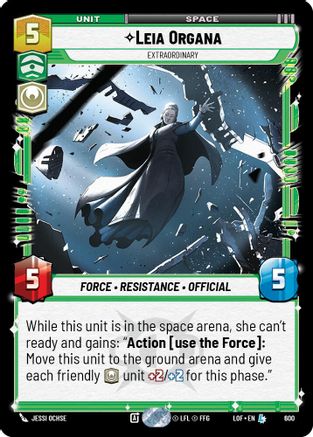 Leia Organa - Extraordinary (Foil) (600) - Legends of the Force Foil