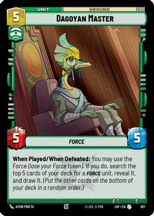 Dagoyan Master (Foil) (617) - Legends of the Force Foil