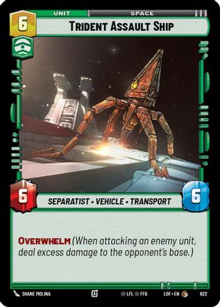 Trident Assault Ship (Foil) (622) - Legends of the Force Foil