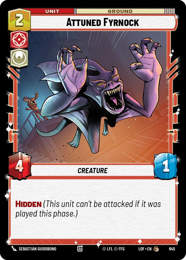 Attuned Fyrnock (645) (Foil) (645) [Legends of the Force] | Eastridge Sports Cards & Games