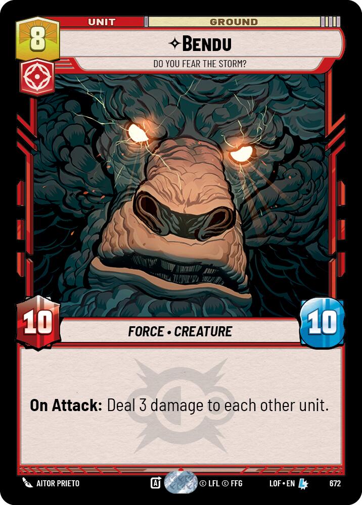 Bendu - Do You Fear the Storm? (672) (Foil) (672) [Legends of the Force] | Eastridge Sports Cards & Games