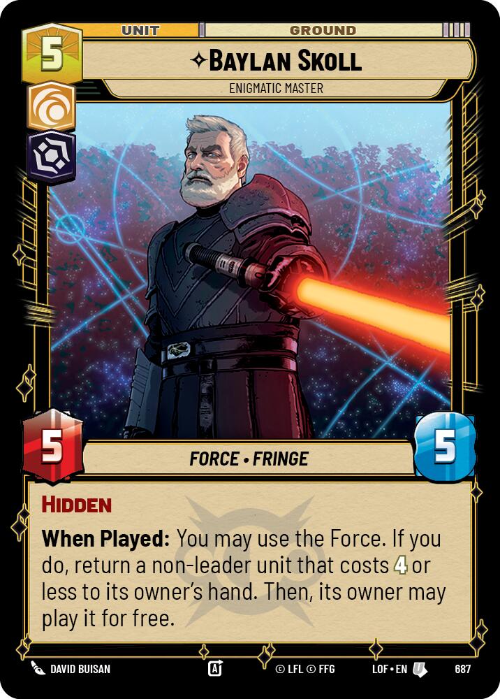 Baylan Skoll - Enigmatic Master (687) (Foil) (687) [Legends of the Force] | Eastridge Sports Cards & Games