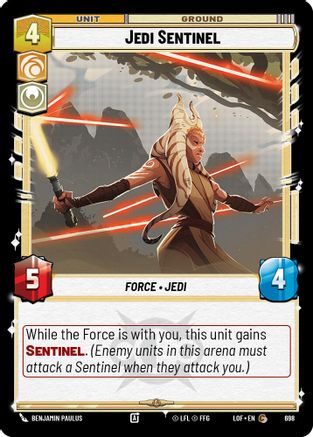 Jedi Sentinel (Foil) (698) - Legends of the Force Foil