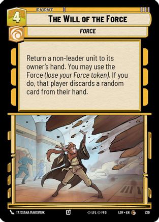 The Will of the Force (Foil) (729) - Legends of the Force Foil
