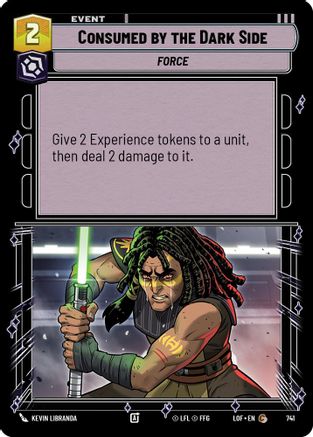Consumed by the Dark Side (Foil) (741) - Legends of the Force Foil