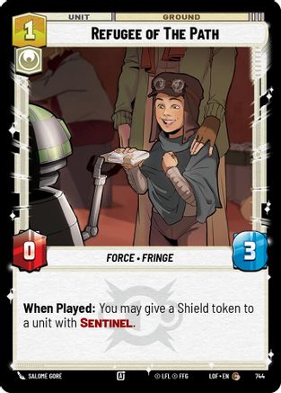 Refugee of The Path (Foil) (744) - Legends of the Force Foil