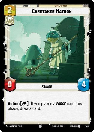 Caretaker Matron (Foil) (745) - Legends of the Force Foil