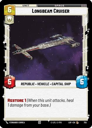Longbeam Cruiser (Foil) (755) - Legends of the Force Foil