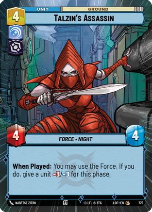 Talzin's Assassin (Hyperspace Foil) (775) - Legends of the Force Foil