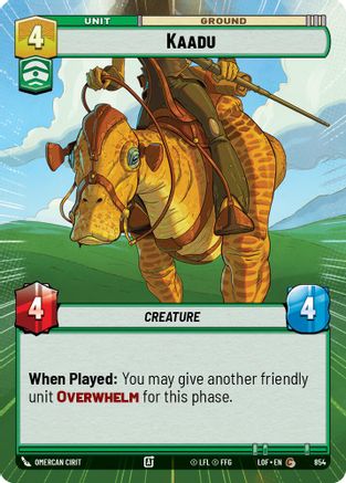 Kaadu (Hyperspace Foil) (854) - Legends of the Force Foil