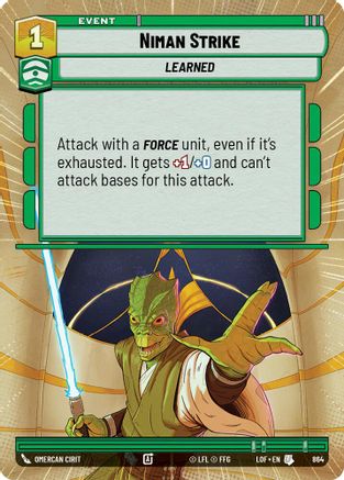 Niman Strike (Hyperspace Foil) (864) - Legends of the Force Foil