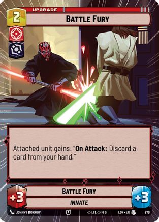 Battle Fury (Hyperspace Foil) (879) - Legends of the Force Foil