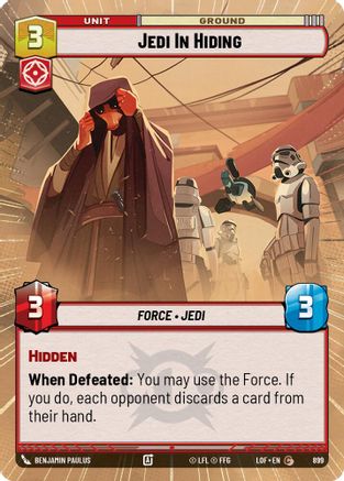 Jedi In Hiding (Hyperspace Foil) (899) - Legends of the Force Foil
