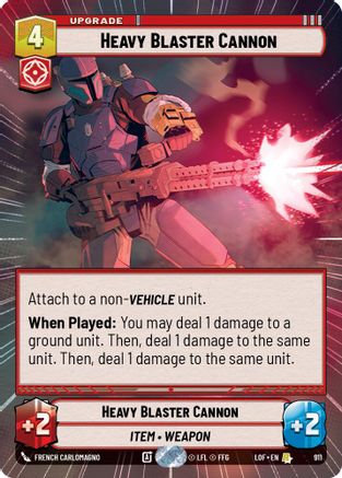 Heavy Blaster Cannon (Hyperspace Foil) (911) - Legends of the Force Foil